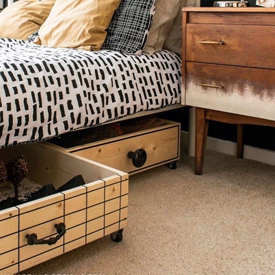 Built-in cupboards for small bedrooms