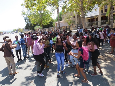 Studente betoog oor NSFAS-beurse