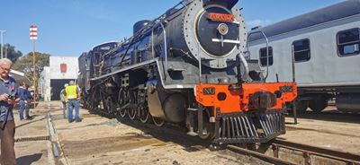 Excitement as steam train arrives in Hartenbos