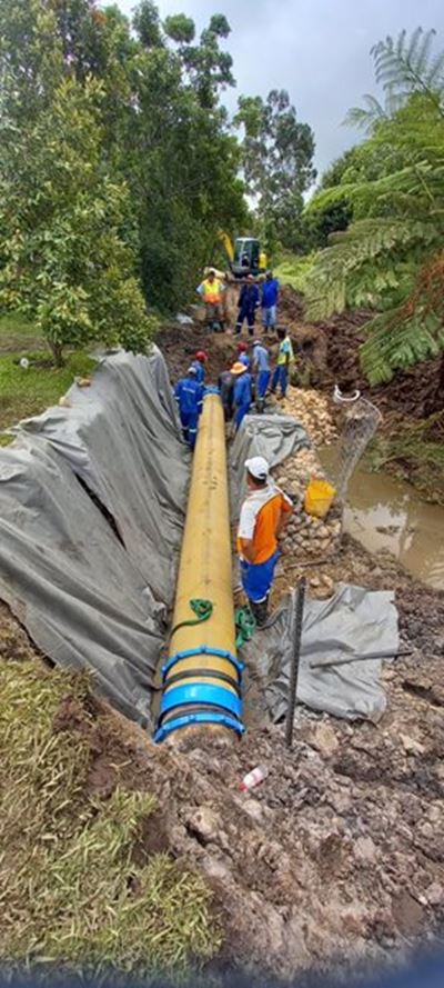 Repairs underway in Oewer Street