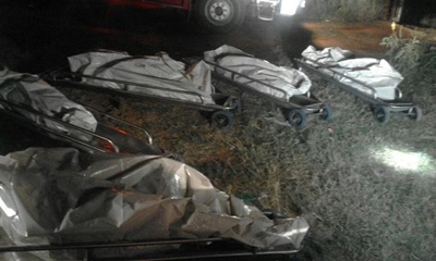 Bus petrol-bombed: Mine workers killed