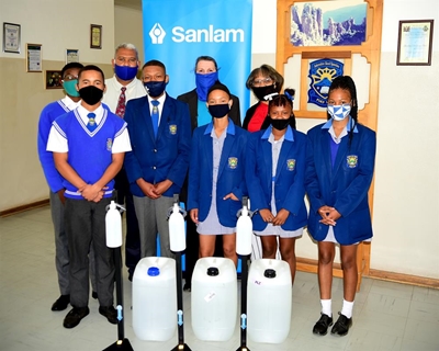 Sanlam donates sanitiser