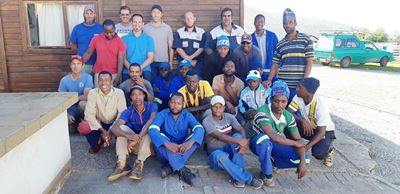 Celebrating a plumb job