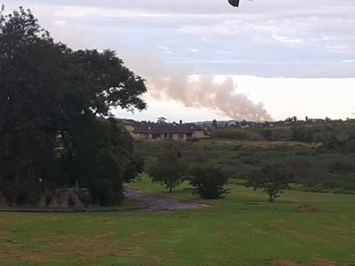 Fire at landfill site