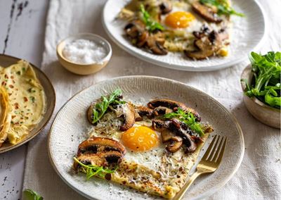 Savoury mushroom loaded crêpes: The ultimate brag breakfast