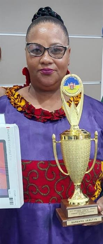 Provincial teaching award for Vaaltyn