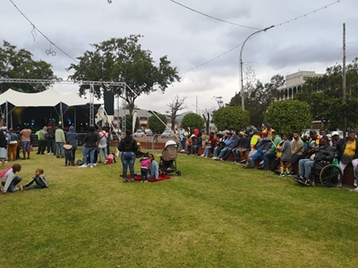 Festival atmosphere at Unity Park