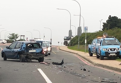 Botsings in spitsverkeer