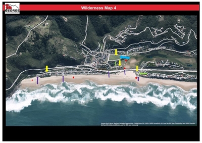 Drop-off/pick-up points for private and public transport vehicles on beaches on 1 and 2 January 2024