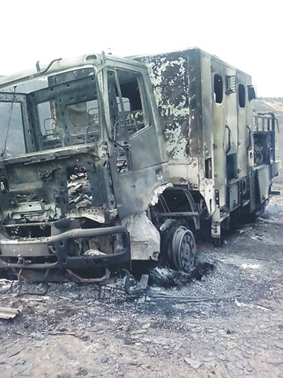 Brand eis sy tol