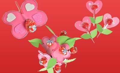 Make butterfly lollipops for Valentine’s Day