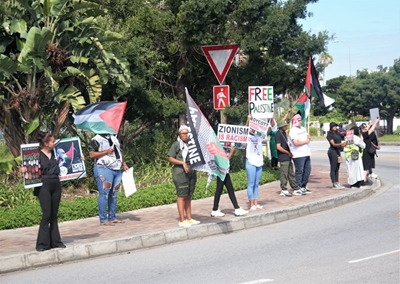 Protest held in support of Palestine 
