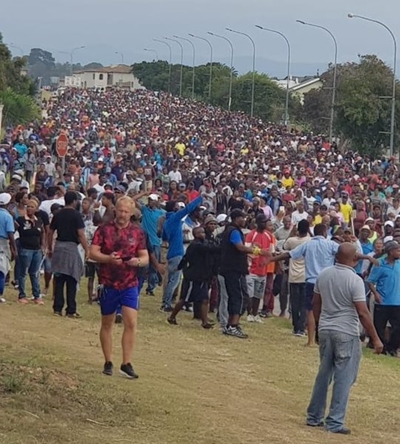 Plett march underway