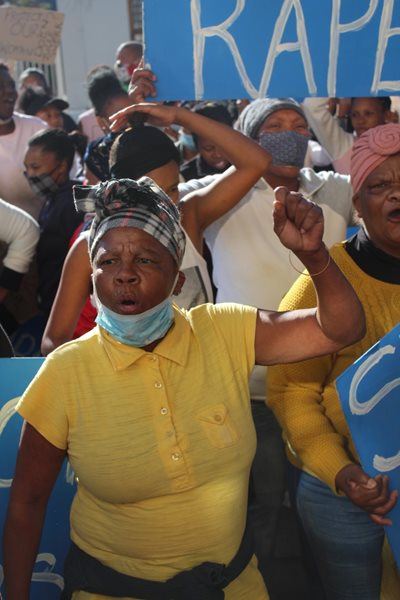 Community protests gender-based violence