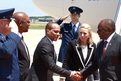 President Ramaphosa arrives in Washington to reset SA-US relations