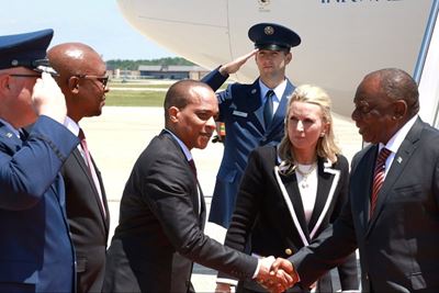 President Ramaphosa arrives in Washington to reset SA-US relations