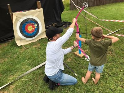 Try out archery