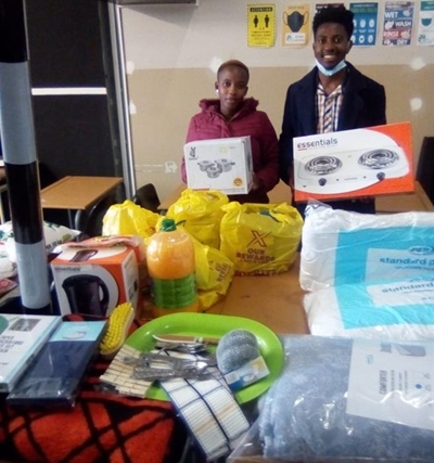 Donation for fire victims