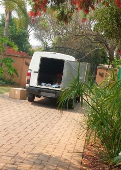 Courier drivers locked in vehicle after being robbed