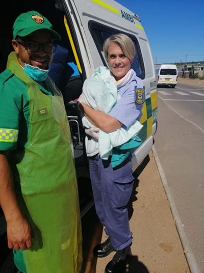 Baby born at home during lockdown