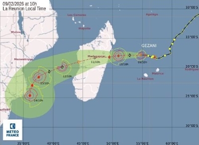 Tropical storm Gezani closely monitored