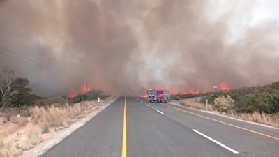 R62 closed between Barrydale and Montagu due to a fire