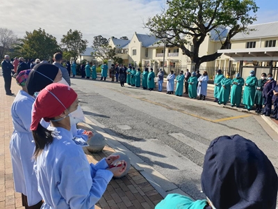 Sorrowful guard of honour for nursing sister