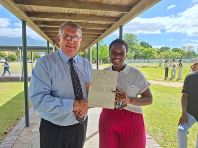 Excitement as matrics receive results