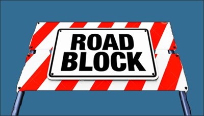 High drama at roadblock