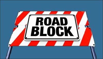 High drama at roadblock