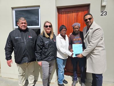 Title deeds and houses for new owners in George and Great Brak River.