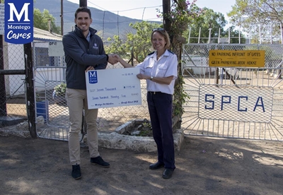 Montego Cares donate to SPCA