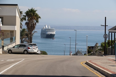 Passasierskip kuier in Mosselbaai