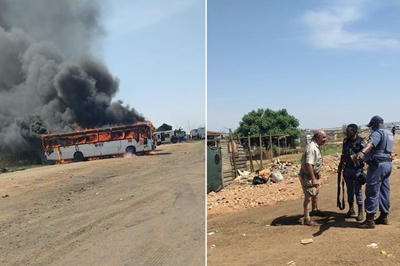 4 vehicles torched as violent protests erupt in Soshanguve