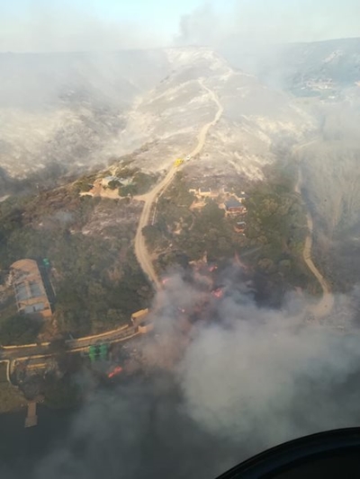 Verwoestende brand: Vermaaklikheid area