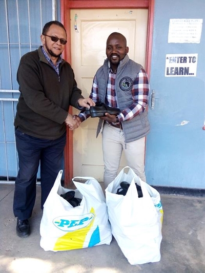 40 pairs of shoes for the needy