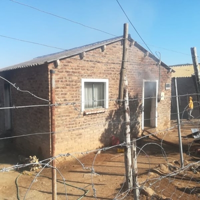 Burning house saved from total destruction 