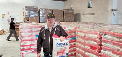 30 tons of farm produce weekly