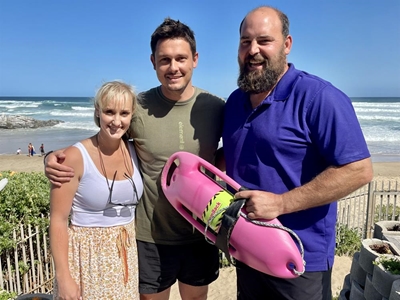 Four saved from rip current