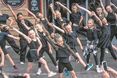 Sharing the joy of dance in public