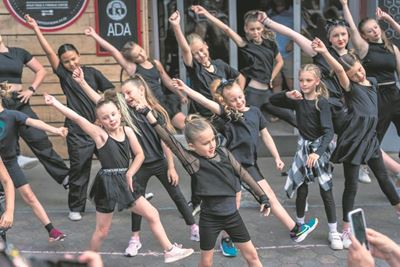 Sharing the joy of dance in public