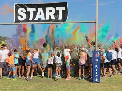 Bertie Barnard se "colour run."