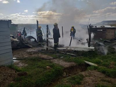 Ma en kind verloor alles in brand