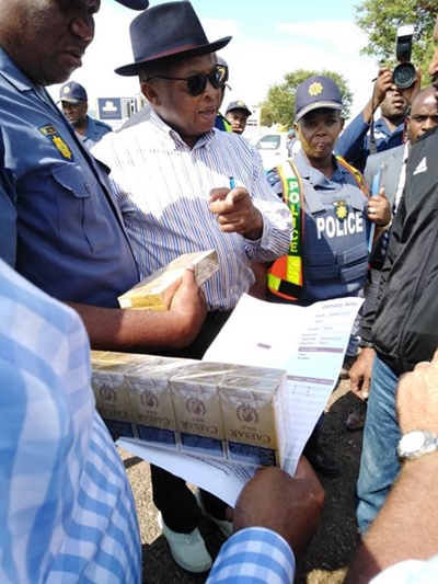 Illicit cigarettes worth millions seized at roadblock south of Polokwane