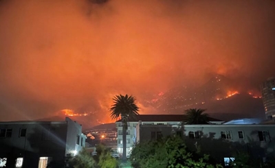 Man arrested on suspicion of starting Cape Town fires
