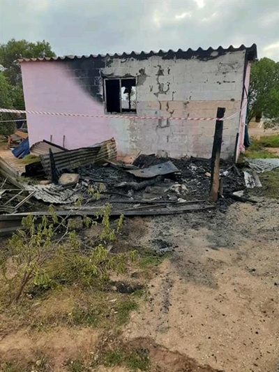Alles verloor in brand
