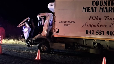 Truck accident on N2