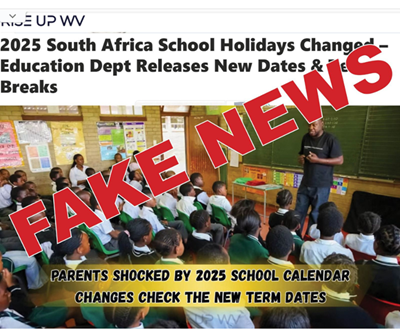 Changes to 2025 school calendar fake news: Minister David Maynier