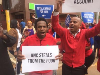 DA, EFF picket ahead of Sopa