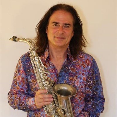 Saxophonist Andrew Young in George